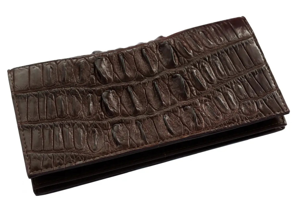 Кошелек из кожи крокодила Ekzotic Leather Коричневый (cw11_3)