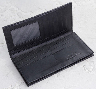 Кошелек из кожи крокодила Ekzotic Leather Черный (cw11_4)