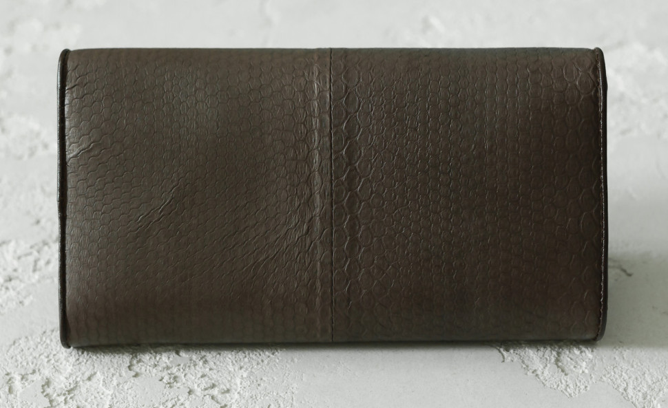 Кошелек из кожи змеи Ekzotic Leather Коричневый (snw30)