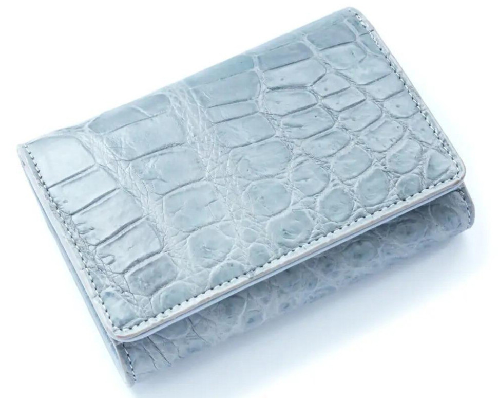 Кошелек женский из кожи крокодила  Ekzotic Leather  Серый (cw106_3)