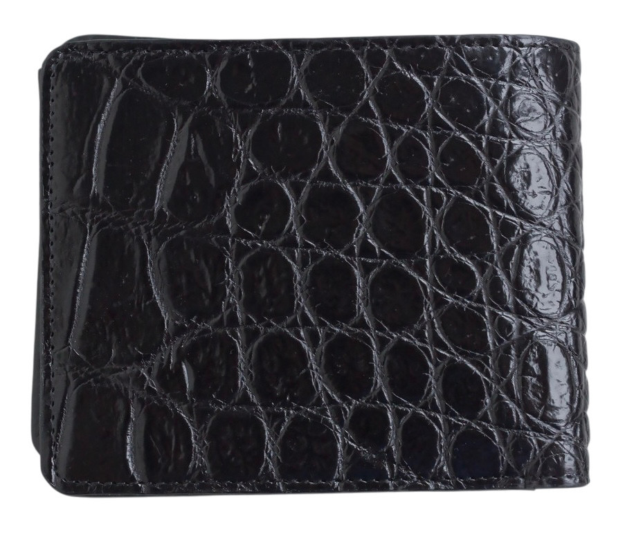 Кошелек из кожи крокодила  Ekzotic Leather Черный (cw34_7)