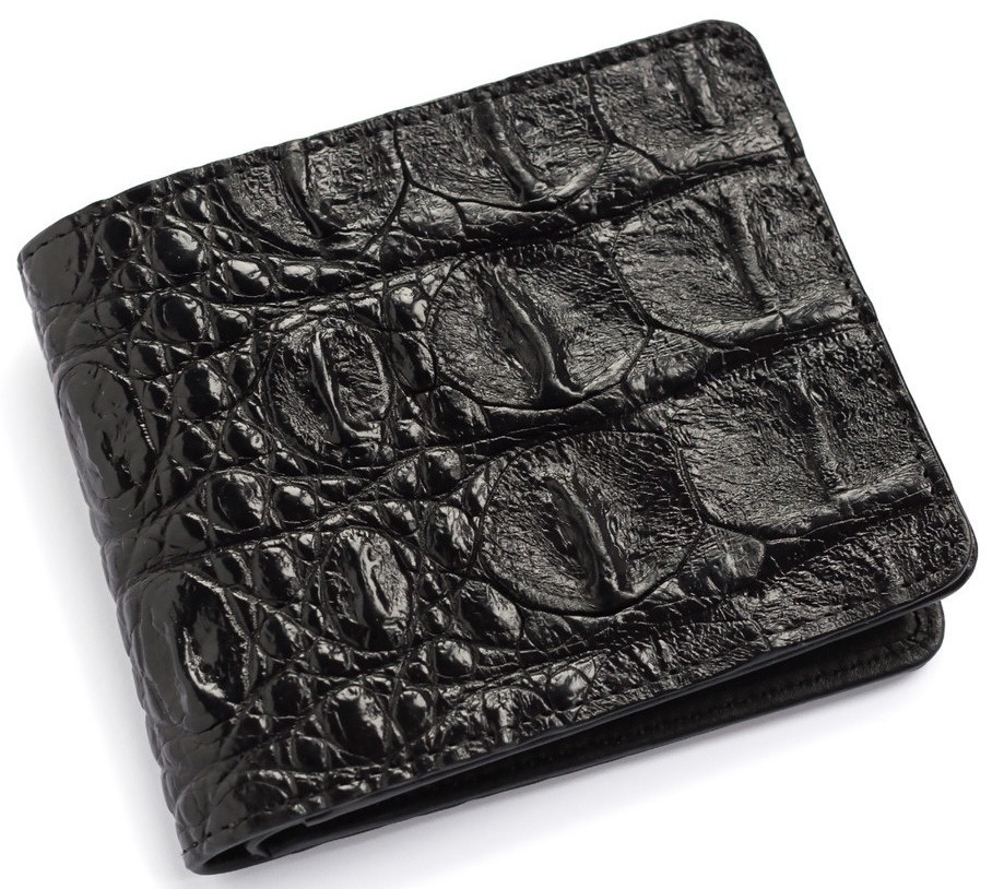 Кошелек из кожи крокодила  Ekzotic Leather Черный (cw34_7)