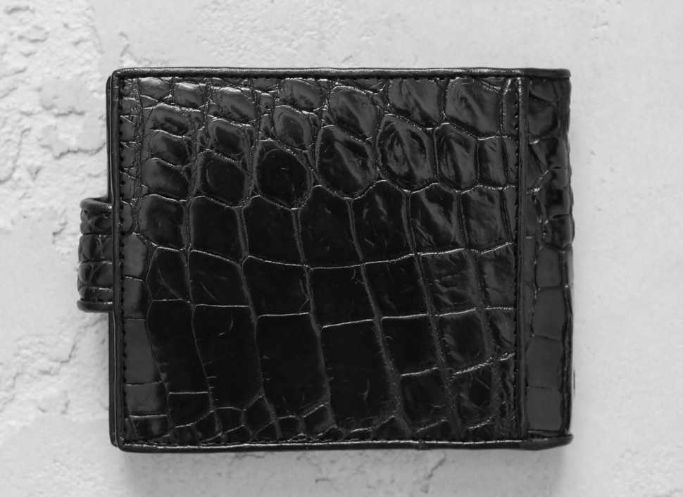 Кошелек из кожи крокодила Ekzotic Leather  Черный (cw34_1)