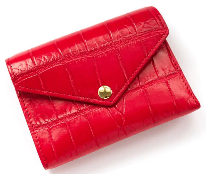 Кошелек из кожи крокодила Ekzotic Leather Красный (cw 110)