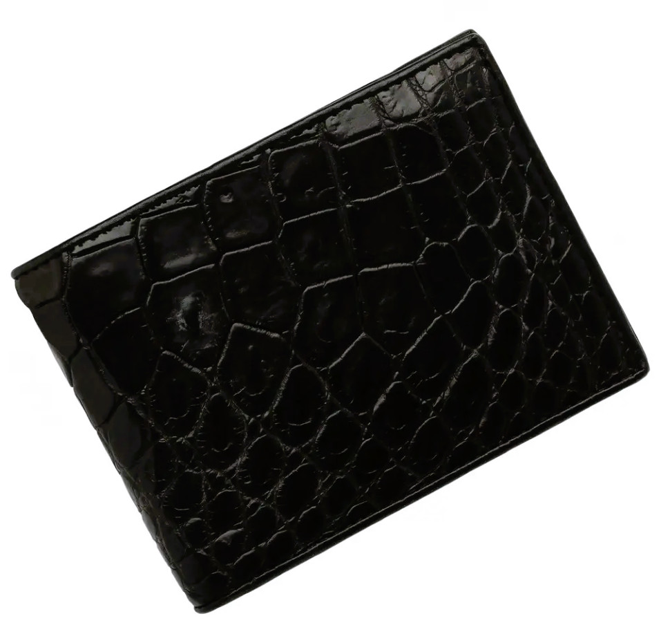 Кошелек из кожи крокодила  Ekzotic Leather Черный (cw 35_3)