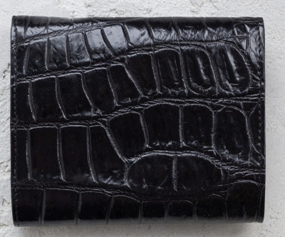 Кошелек из кожи крокодила Ekzotic Leather Черный (cw 110_1)