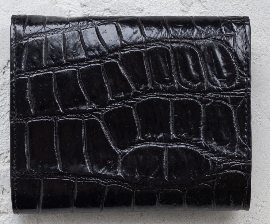 Кошелек из кожи крокодила Ekzotic Leather Черный (cw 110_1)