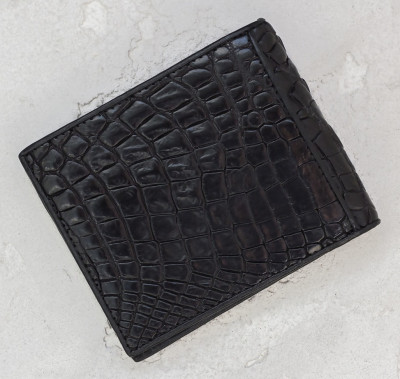 Кошелек из кожи крокодила  Ekzotic Leather Черный (cw34_3)