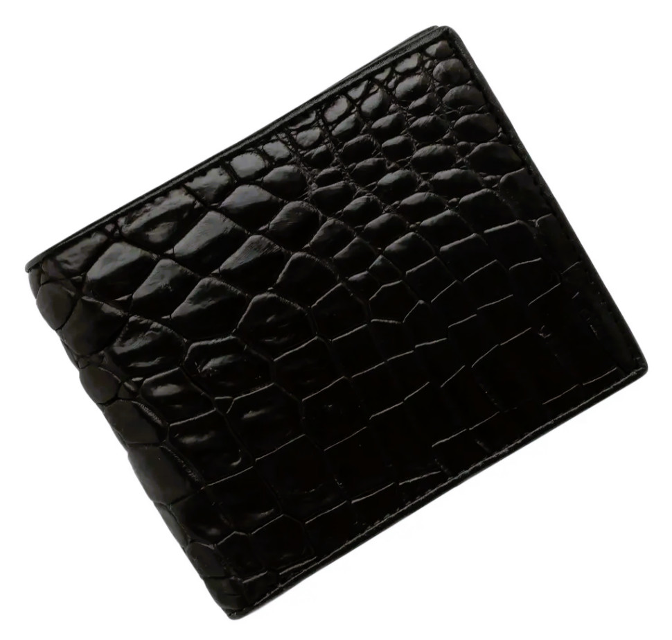 Кошелек из кожи крокодила  Ekzotic Leather Черный (cw34_3)