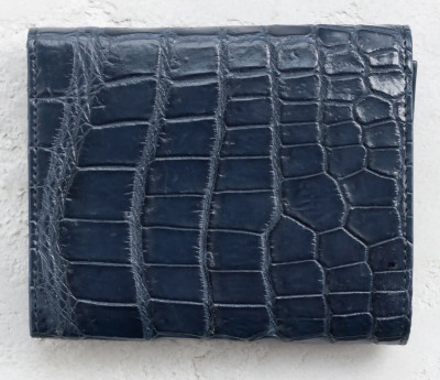 Кошелек из кожи крокодила Ekzotic Leather Cиний (cw 110_3)