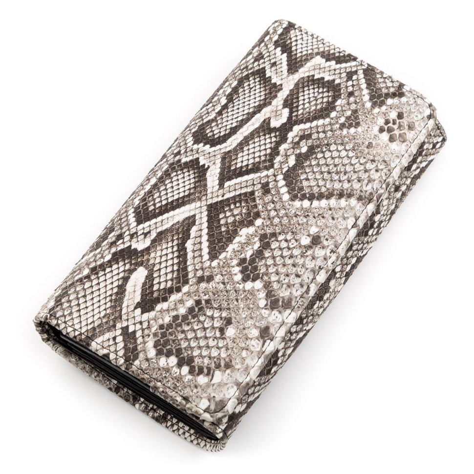 Кошелек женский из натуральной кожи питона Ekzotic Leather Серый (snw  63)